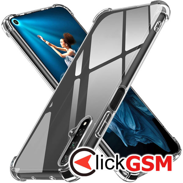 Techsuit - Shockproof Clear Silicone - Huawei Nova 5T / Honor 20 - Clear