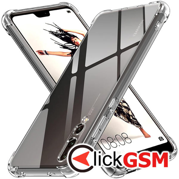 Techsuit - Shockproof Clear Silicone - Huawei P20 Pro - Clear