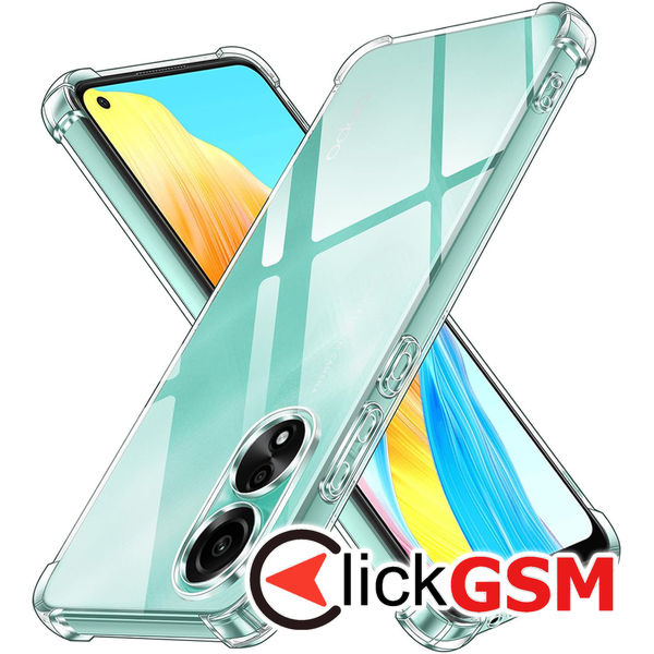 Techsuit - Shockproof Clear Silicone - Oppo A78 4G - Clear