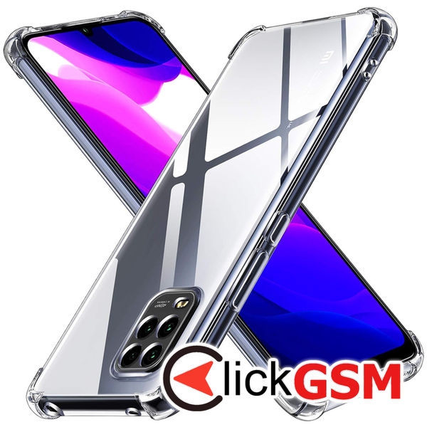 Techsuit - Shockproof Clear Silicone - Xiaomi Mi 10 Lite - Clear