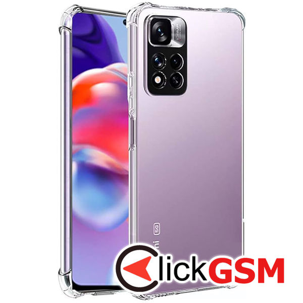 Techsuit - Shockproof Clear Silicone -  Xiaomi Redmi Note 11 Pro+ 5G - Clear