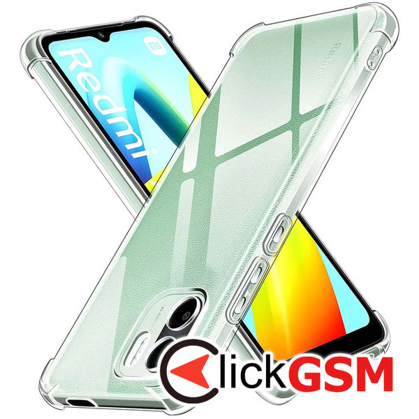 Techsuit - Shockproof Clear Silicone - Xiaomi Redmi A1 / A2 - Clear