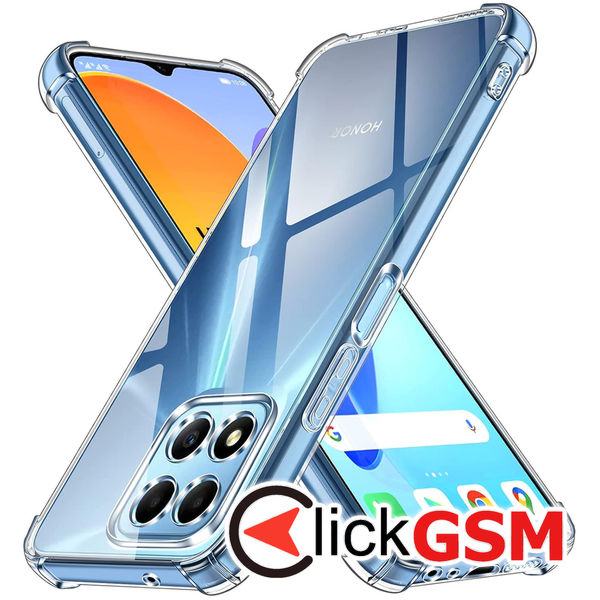 Techsuit - Shockproof Clear Silicone - Honor X6 / X8 5G / 70 Lite - Clear