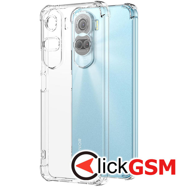 Techsuit - Shockproof Clear Silicone - Honor 90 Lite - Clear