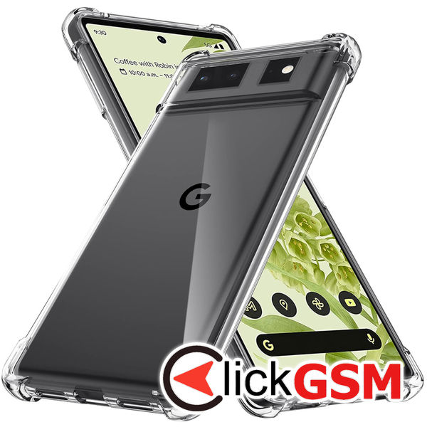Techsuit - Shockproof Clear Silicone - Google Pixel 6 - Clear