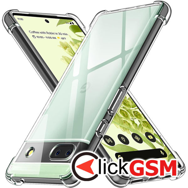 Techsuit - Shockproof Clear Silicone - Google Pixel 6a - Clear