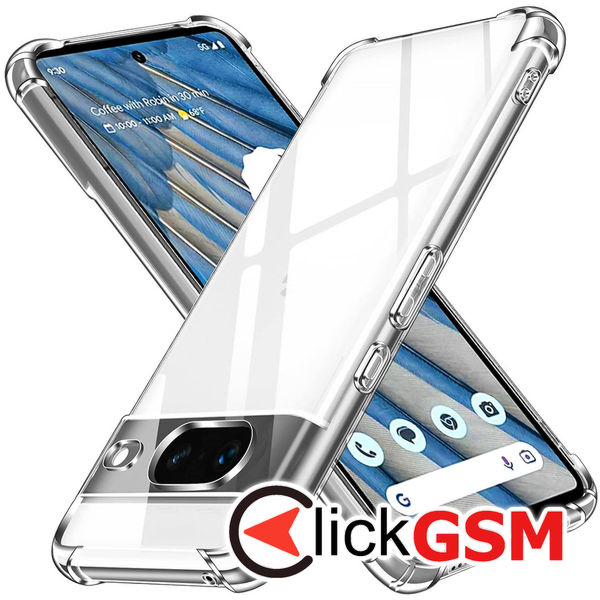 Techsuit - Shockproof Clear Silicone - Google Pixel 7 - Clear