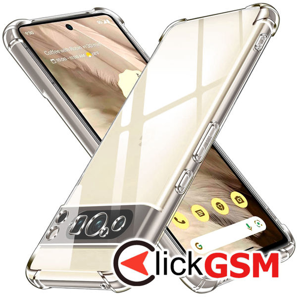 Techsuit - Shockproof Clear Silicone - Google Pixel 8 Pro - Clear