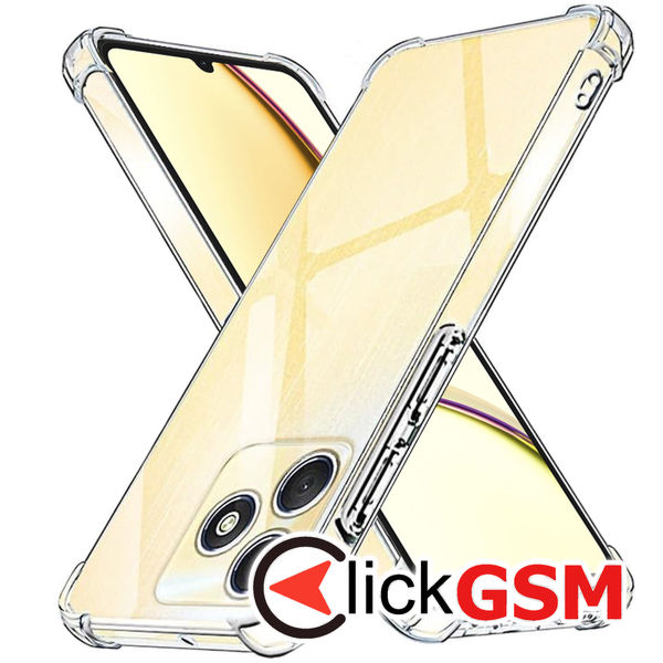 Techsuit - Shockproof Clear Silicone - Realme C53 - Clear