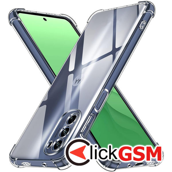 Techsuit - Shockproof Clear Silicone - Motorola Moto G31 / Moto G41 - Clear