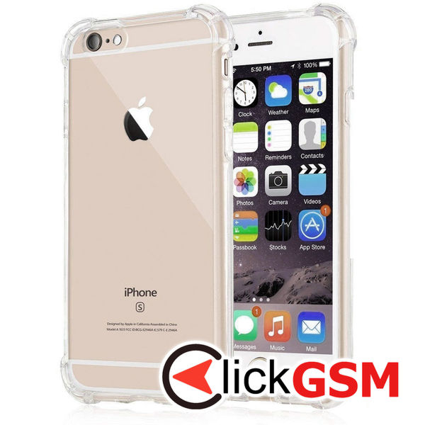Techsuit - Shockproof Clear Silicone - iPhone 7 / iPhone 8 / iPhone SE 2, SE 2020 / iPhone SE 3, SE 2022 - Clear