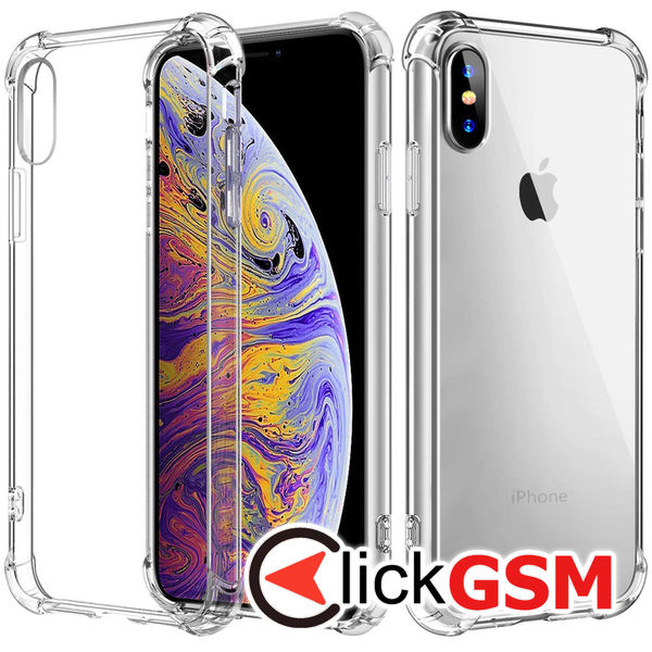 Techsuit - Shockproof Clear Silicone - iPhone X / XS - Clear