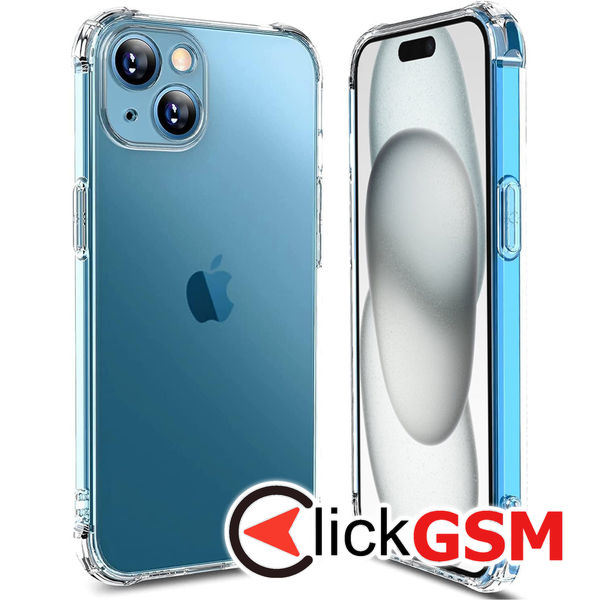 Techsuit - Shockproof Clear Silicone - iPhone 15 - Clear
