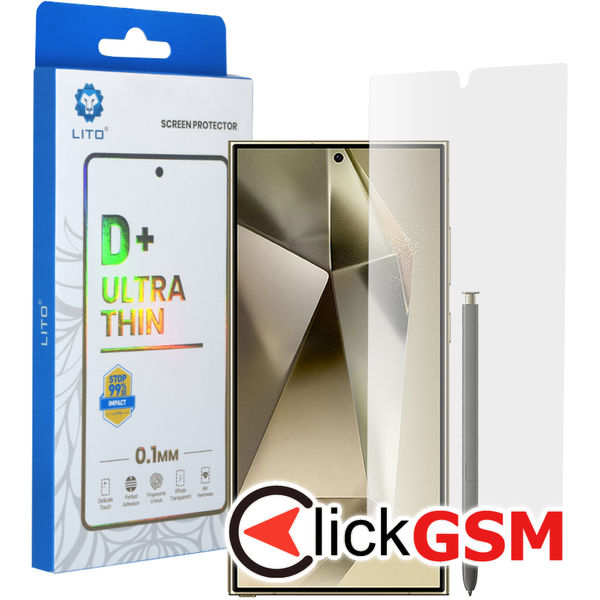 Lito - 2.5D Classic Glass Ultra Thin - Samsung Galaxy S24 Ultra - Clear