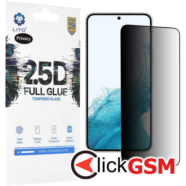Lito - 2.5D FullGlue Glass - Samsung Galaxy S22 5G - Privacy