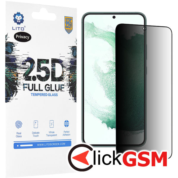 Lito - 2.5D FullGlue Glass - Samsung Galaxy S22 Plus 5G - Privacy