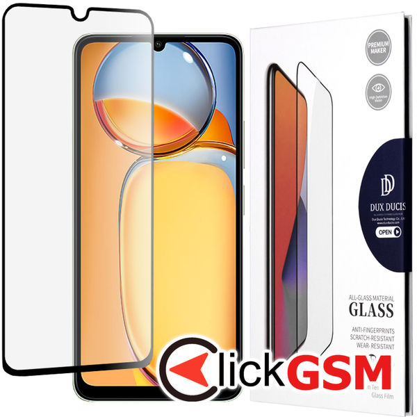 Dux Ducis - Tempered Glass - Xiaomi Redmi 13C 4G / 13C 5G / Poco M6 / C65 - Black