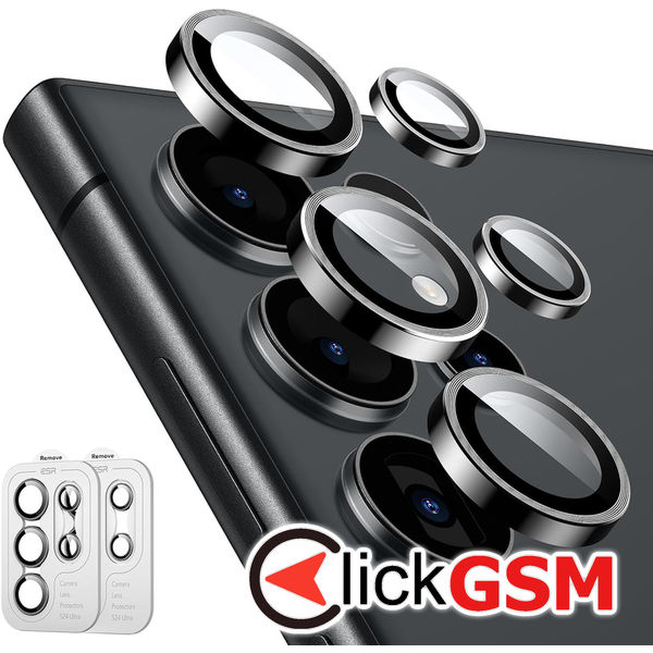 ESR - Lens Protector Tempered Glass (2 pack) - Samsung Galaxy S24 Ultra - Black