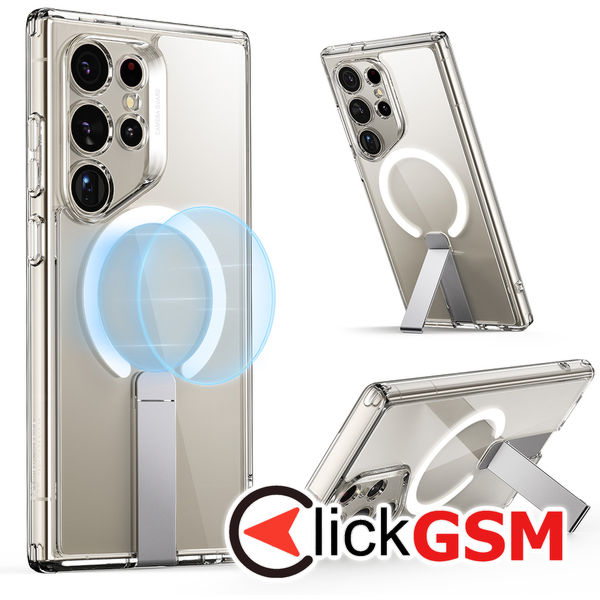 ESR - Boost Flickstand HaloLock - Samsung Galaxy S24 Ultra - Clear