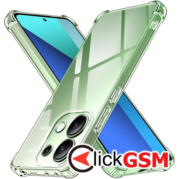 Techsuit - Shockproof Clear Silicone - Xiaomi Redmi Note 13 4G - Clear