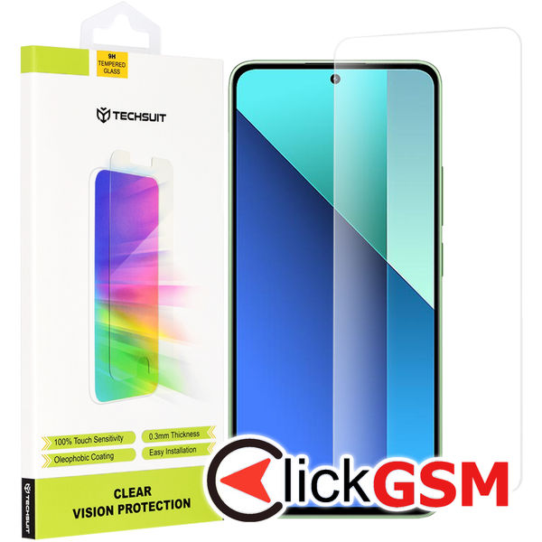 Techsuit - Clear Vision Glass - Xiaomi Redmi Note 13 4G - Transparent