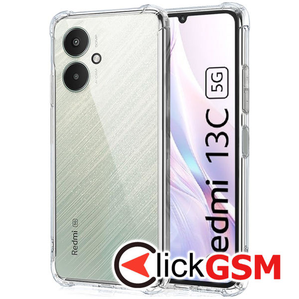 Husa de protectie Techsuit din Silicon pentru Xiaomi Redmi 13C 5G/Poco M6, Transparent