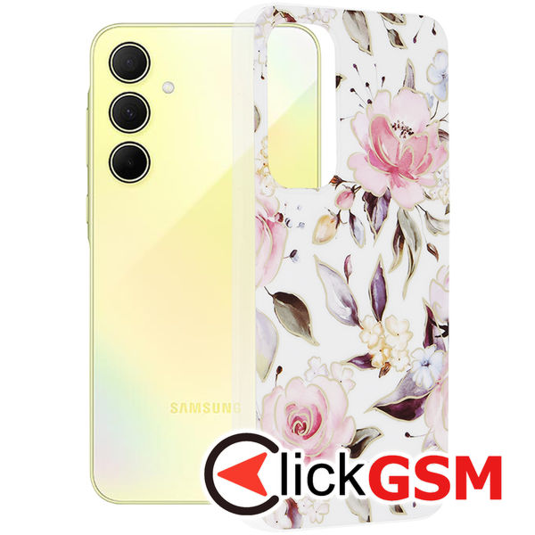 Techsuit - Marble Series - Samsung Galaxy A35 5G - Chloe White
