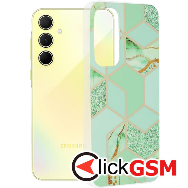 Techsuit - Marble Series - Samsung Galaxy A35 5G - Green Hex