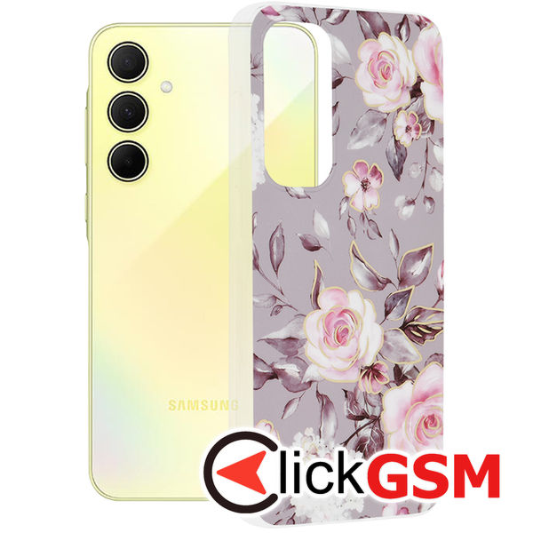 Techsuit - Marble Series - Samsung Galaxy A35 5G - Bloom of Ruth Gray