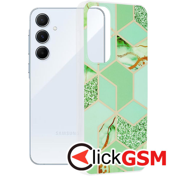 Techsuit - Marble Series - Samsung Galaxy A55 5G - Green Hex