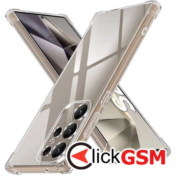 Husa pentru Samsung Galaxy S24 Ultra - Techsuit Shockproof Clear Silicone - Transparent