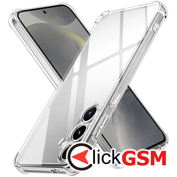 Husa pentru Samsung Galaxy S24 Plus - Techsuit Shockproof Clear Silicone - Transparent