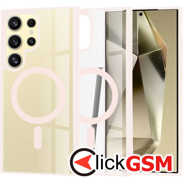 Husa pentru Samsung Galaxy S24 Ultra - Techsuit MagSafe Pro - Roz Pal