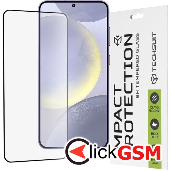 Techsuit - 111D Full Cover / Full Glue Glass - Samsung Galaxy S24+ - Black