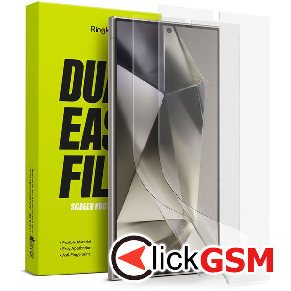 Folie pentru Samsung Galaxy S24 Ultra (set 2) - Ringke Dual Easy Full - Clear