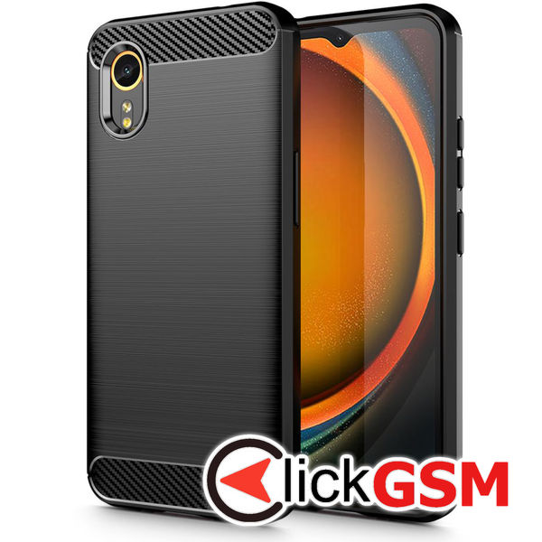 Techsuit - Carbon Silicone - Samsung Galaxy Xcover7 - Black