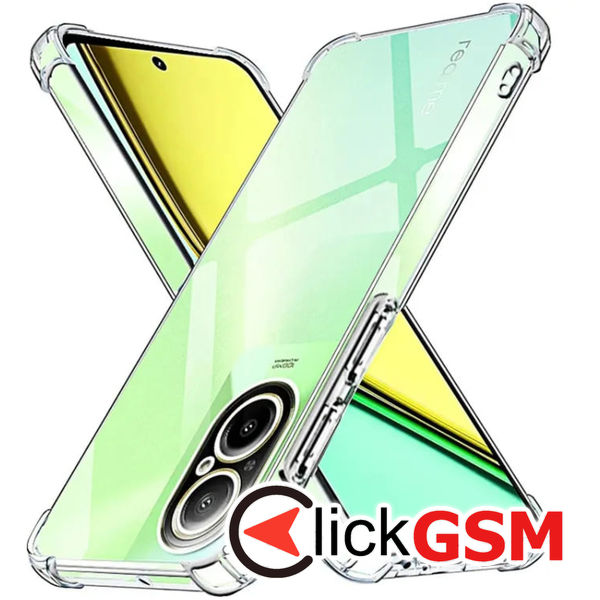 Techsuit - Shockproof Clear Silicone - Realme C67 4G - Clear