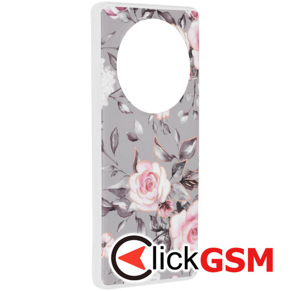 Techsuit - Marble Series - Honor Magic6 Lite - Bloom of Ruth Gray