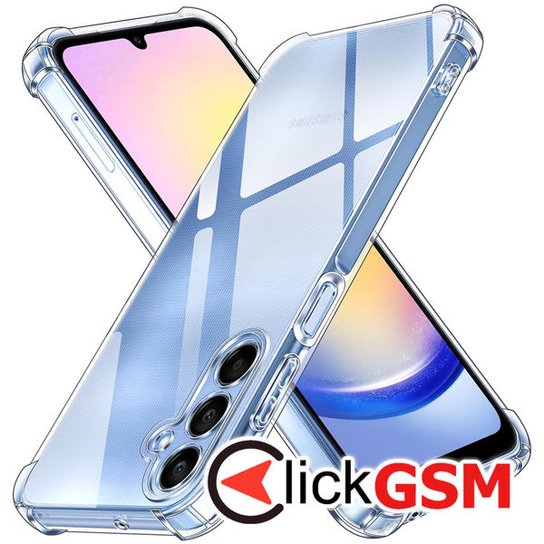 Techsuit - Shockproof Clear Silicone - Samsung Galaxy A25 5G - Clear