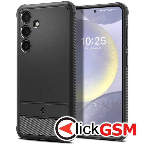 Husa pentru Samsung Galaxy S24+ - Spigen Rugged Armor - Black