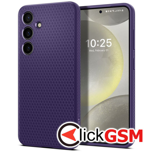 Husa pentru Samsung Galaxy S24 - Spigen Liquid Air - Mov Inchis