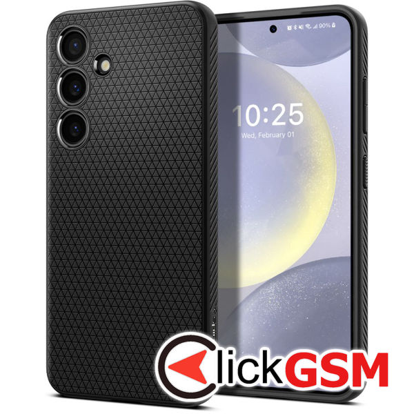 Husa pentru Samsung Galaxy S24+ - Spigen Liquid Air - Negru Mat