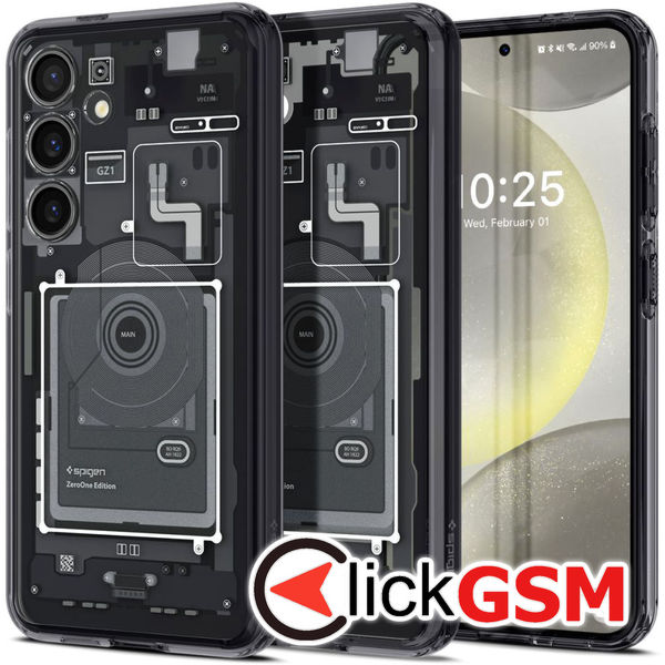 Husa pentru Samsung Galaxy S24 - Spigen Ultra Hybrid Zero One - Negru Mat