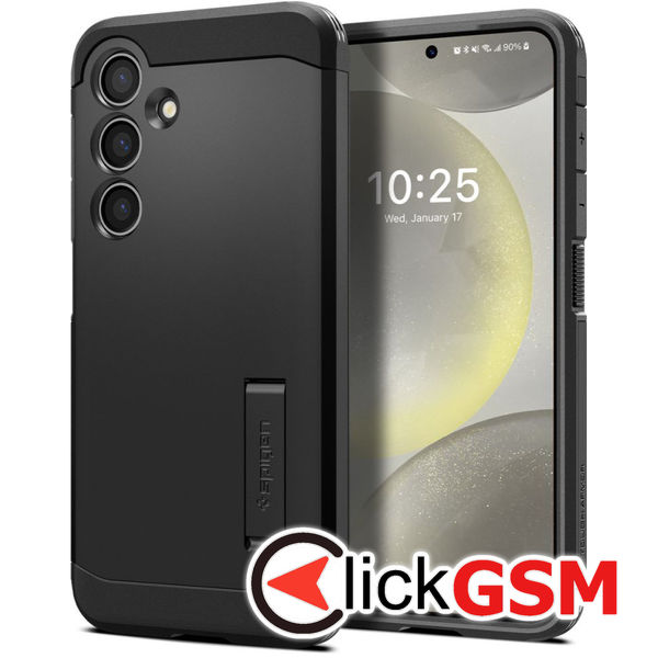 Husa pentru Samsung Galaxy S24 - Spigen Tough Armor - Negru