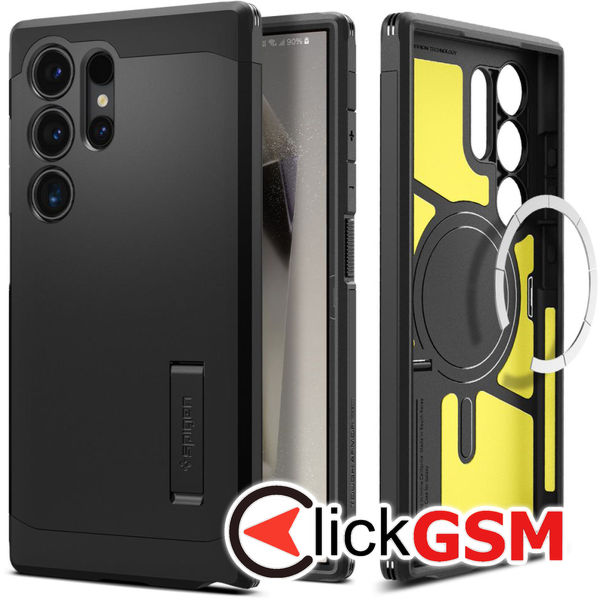 Spigen - Tough Armor MagSafe - Samsung Galaxy S24 Ultra - Black