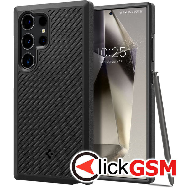 Husa pentru Samsung Galaxy S24 Ultra - Spigen Core Armor - Negru Mat