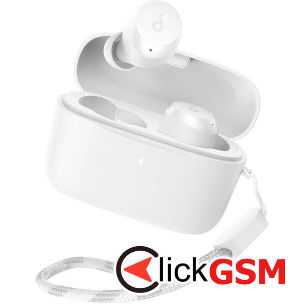 Anker - Wireless Earbuds A25i (A3948G21) - TWS, Bluetooth 5.3, Touch Control with Charging Case, IPX5 - White