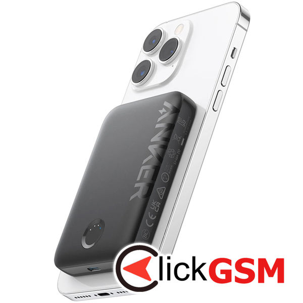 Anker - Power Bank 321 (A1616G11) - MagSafe, Type-C, for iPhone, 5000mAh - Black