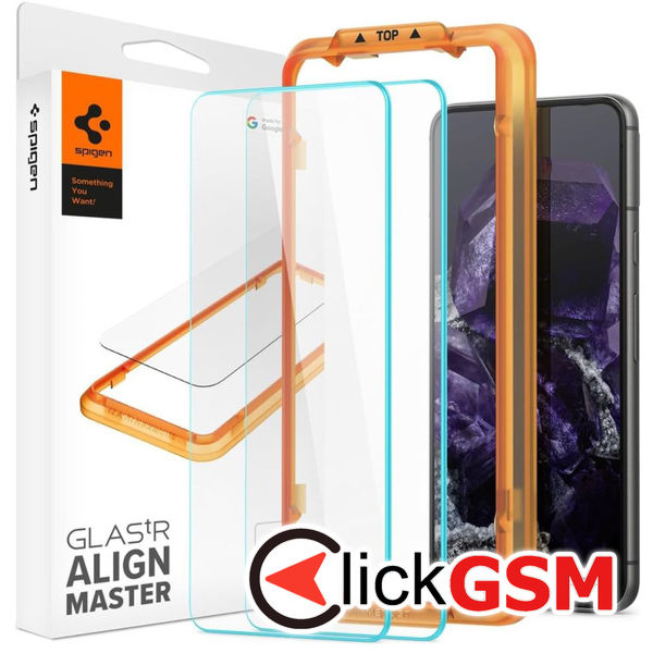 Spigen - Glas.tR Align Master (2 pack) - Google Pixel 8 - Clear
