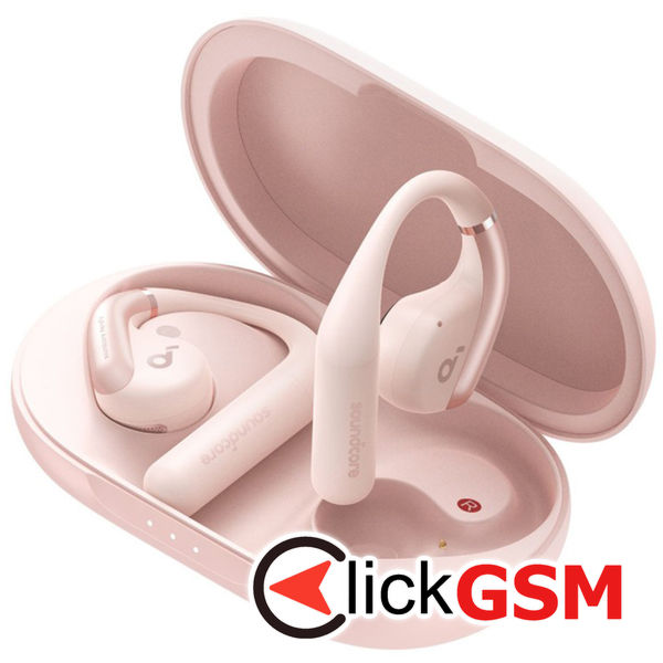 Anker - Wireless Earbuds SoundCore AeroFit (A3872G51) - for Sport, Bluetooth, Waterproof - Pink